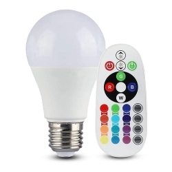LED RGB Stmívatelná žárovka A60 E27/8,5W/230V 3000K + dálkové ovládání